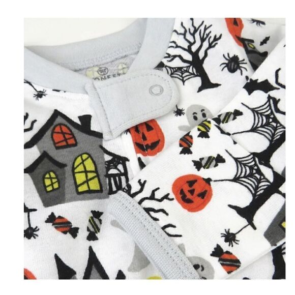 Lot of two Halloween Honest Organic Cotton Footed Pajamas - Picture 13 of 15